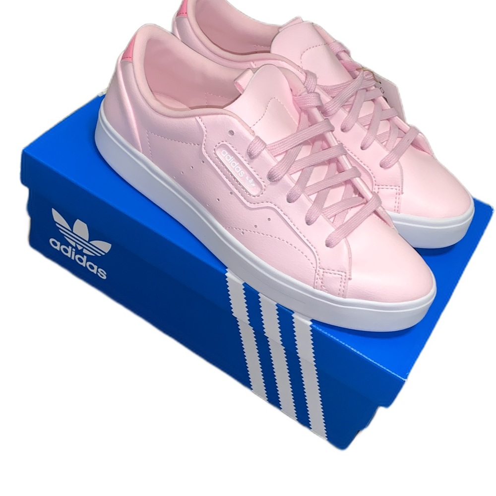 Adidas Sleek Pink Ladies Casual Sneakers New!!!